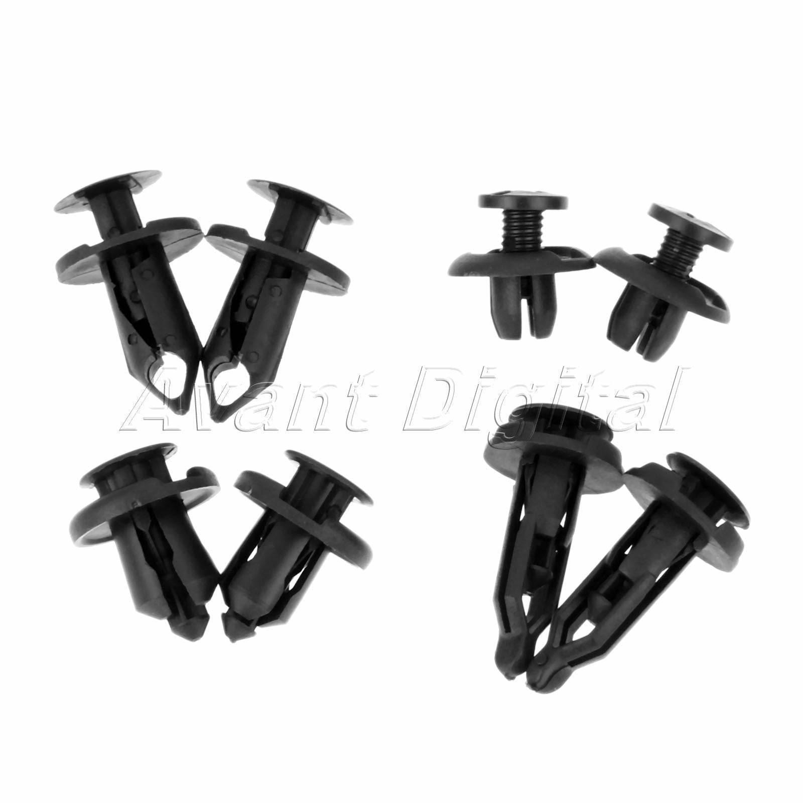 40PC Plastic Rivets Push Type Clips Fasteners B17 B28 B02 C14 EACH 10PC/Set