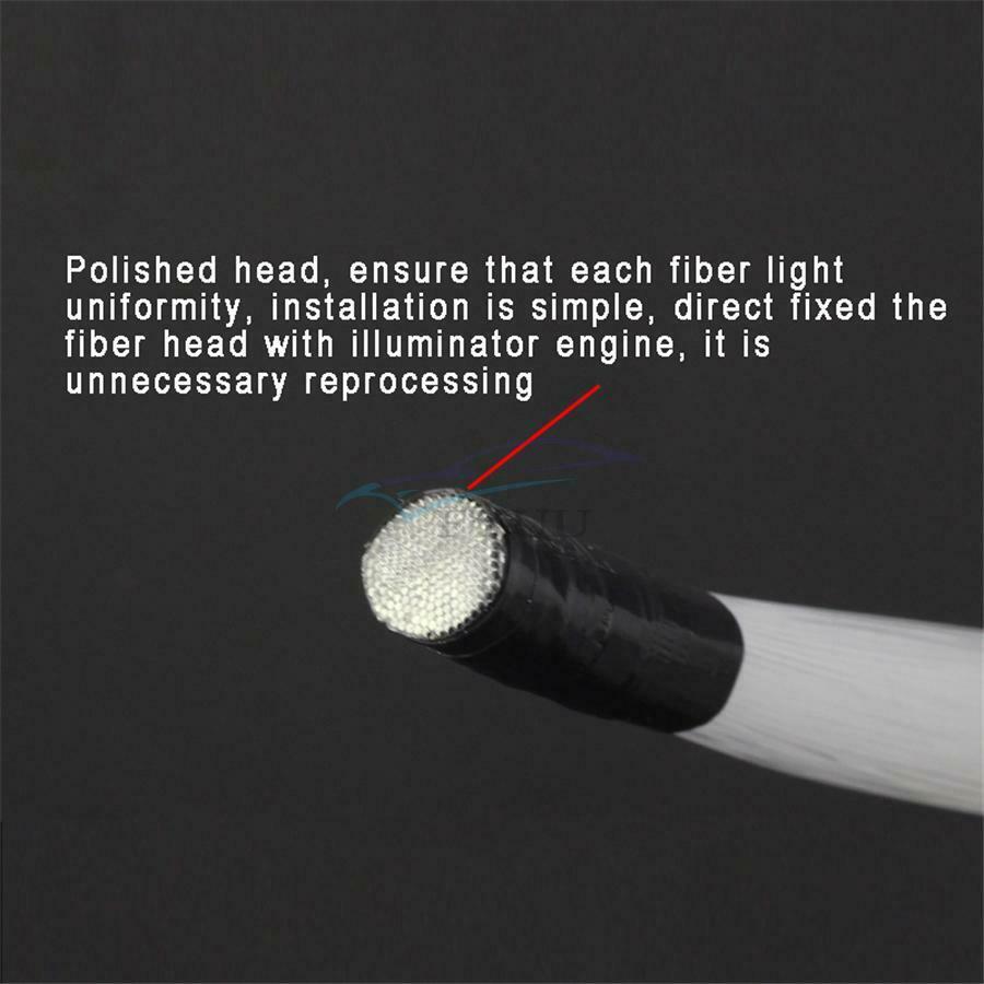 100PCS Car Interior Super Bright Ceiling Starry Sky Atmosphere Light Fiber Cable