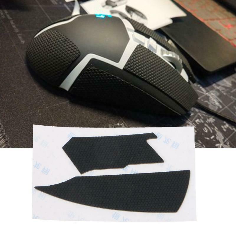 Non-Slip Suck Sweat Mouse Skin Black Sides Grips Skates for Logitech G502 Mouse
