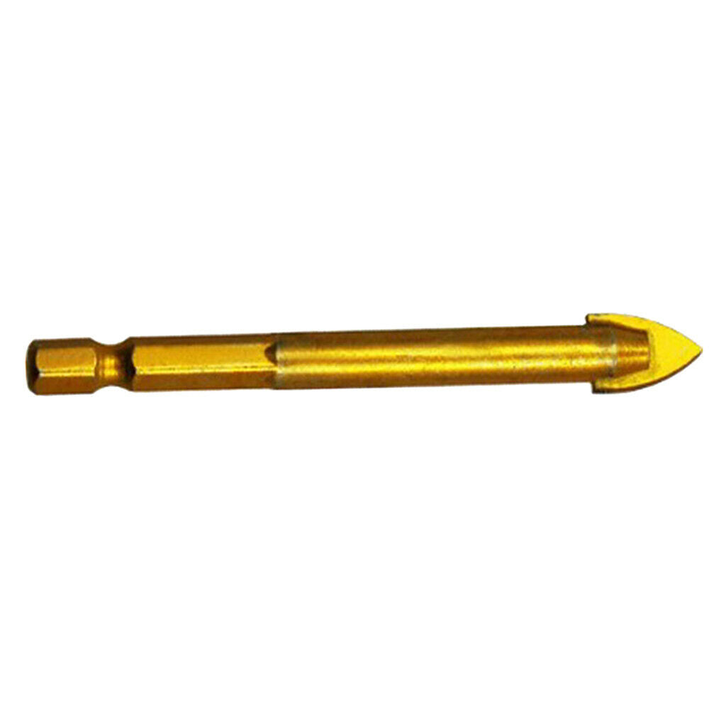 1pc Slotted Hex Shank Ceramic Tile Glass Drill Bits Quick Bits 12mm