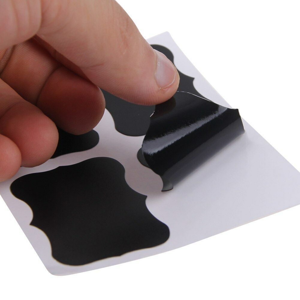 36Pcs Chalkboard Blackboard Stickers Decals DIY Craft Home Kitchen Jar Labels