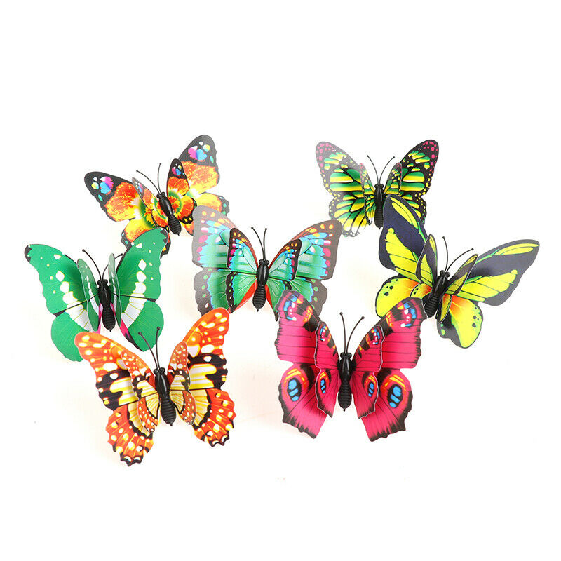 Bunch of Butterflies Double layer Stakes Flower Pots Garden Yard Planter .l8