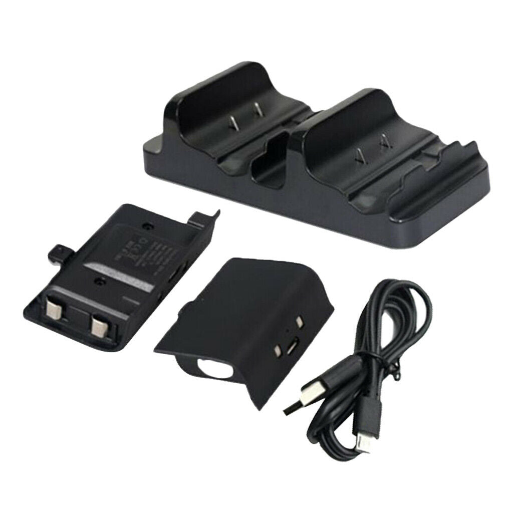 Dual Charger USB Charging Base 5V 300mA with 2 Batteries for   One Controller