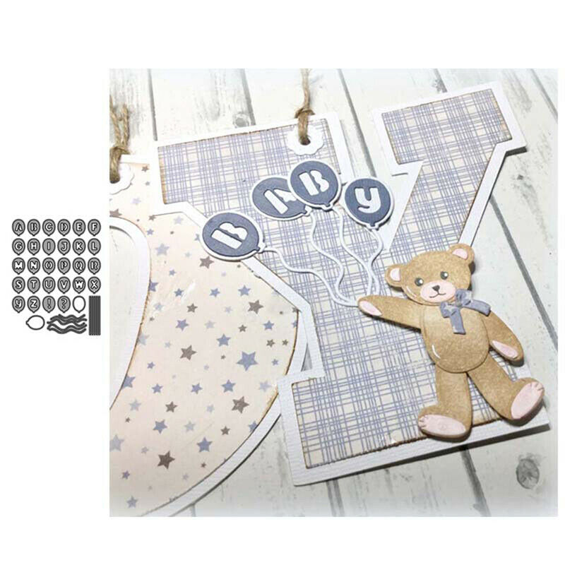 metal cutting dies mold Balloon letter Scrapbook paper craft mould bYU FT