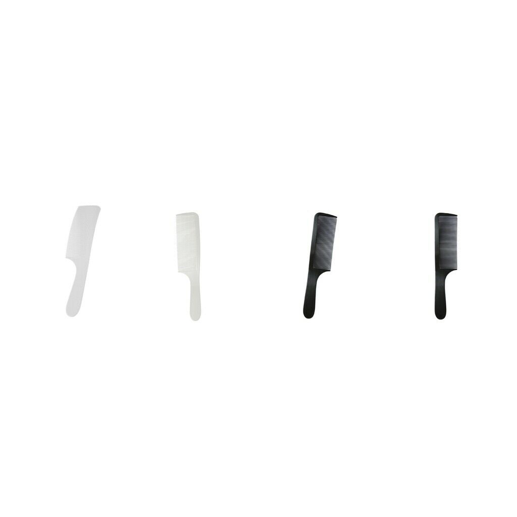 4pcs Pro Curved Shaver Hair Clipping Cutting Comb Barber Flat Top Haircut