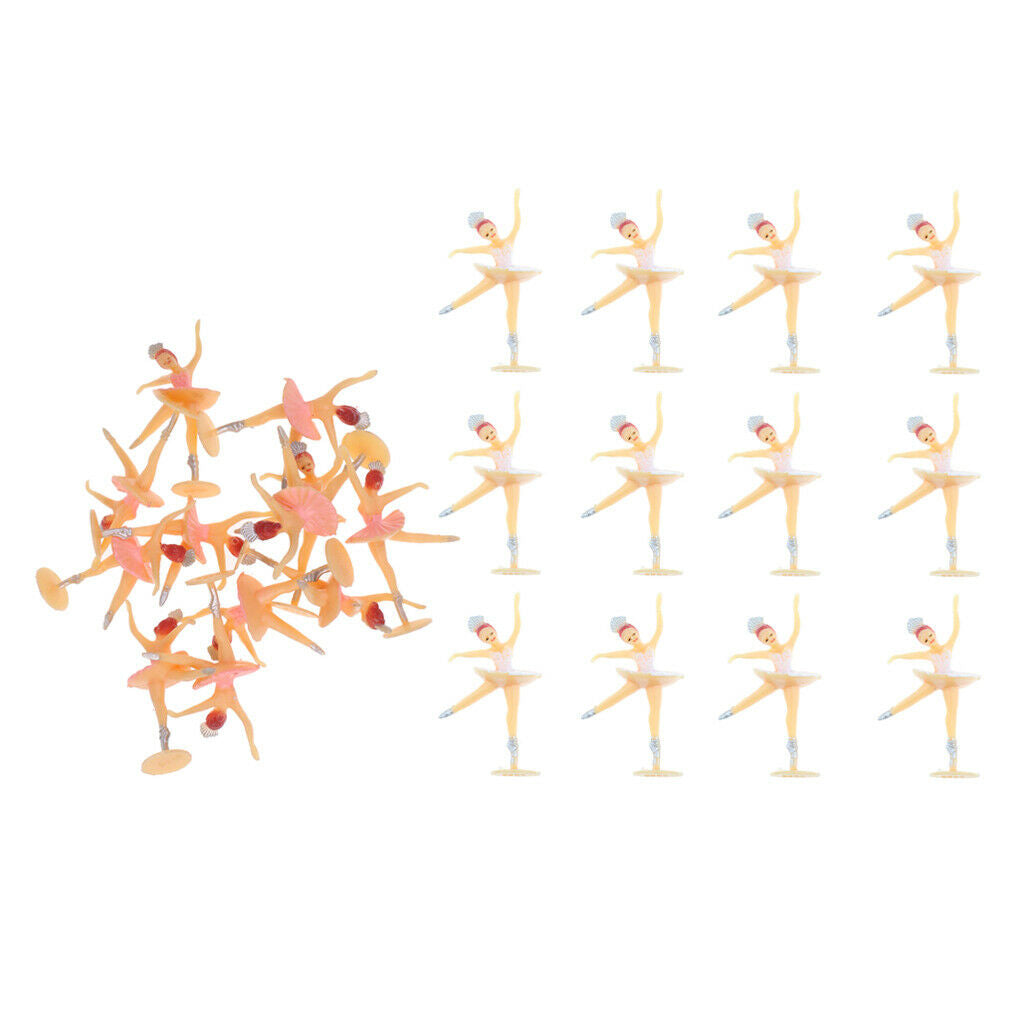 12x White & 12x Pink Mini  Decoration Kit For Home Decoration
