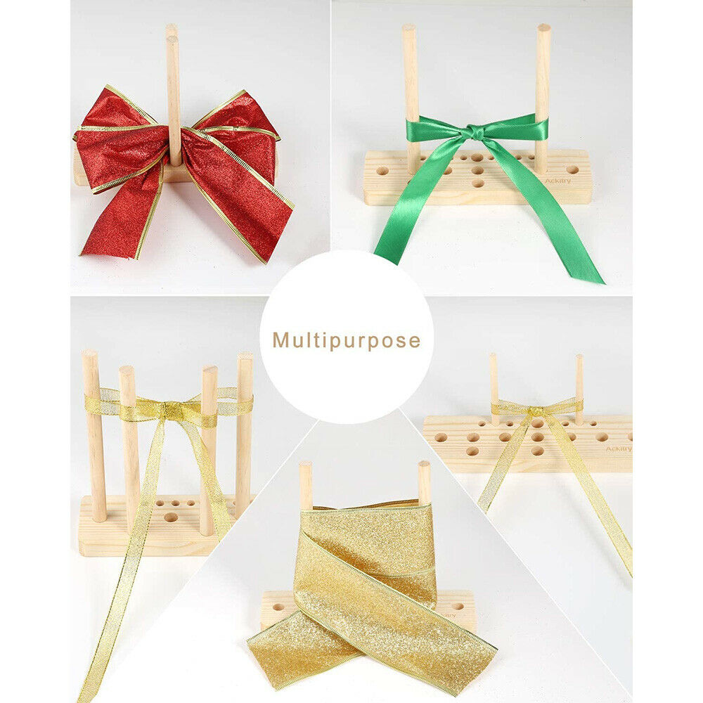 Five-in-one Bow Maker Wooden Ribbon Tool Handmade Scrapbooking Card DIY Craft