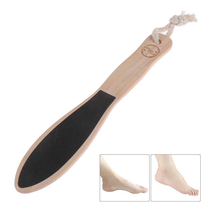 1X Sandpaper Foot File Callus Dead Skin Remover Pedicure Wooden Pedicure JDD
