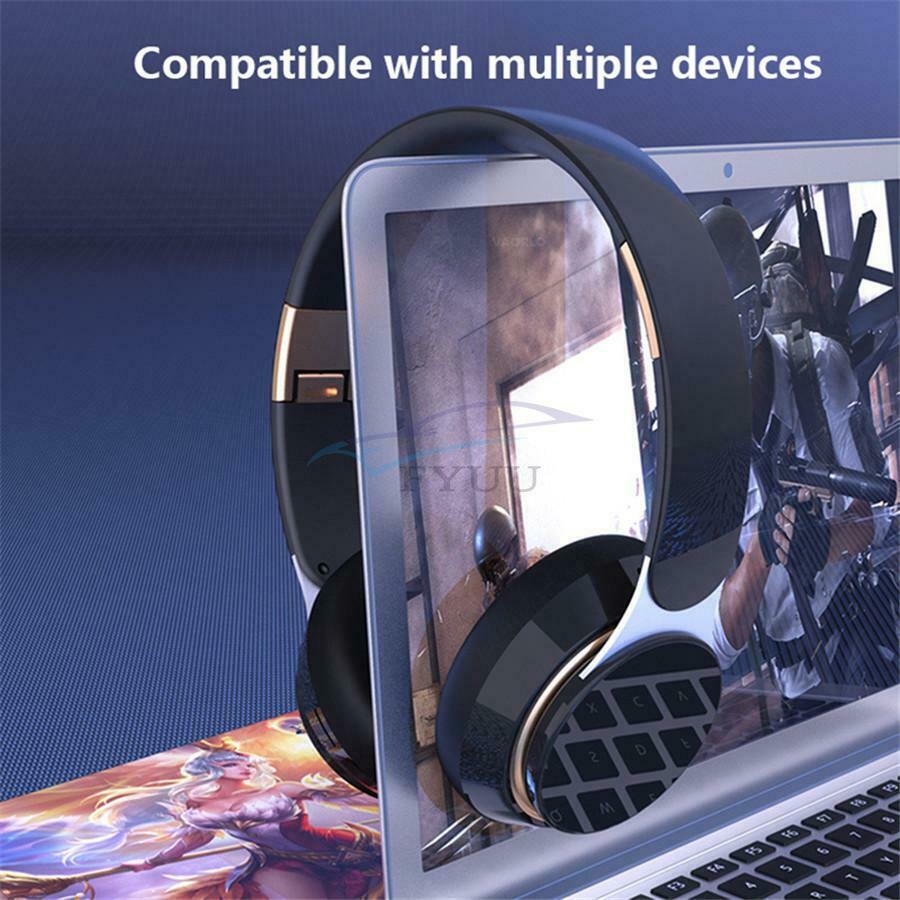 3 in 1 Multifunctional Bluetooth Wireless Headset Stereo Foldable Universal