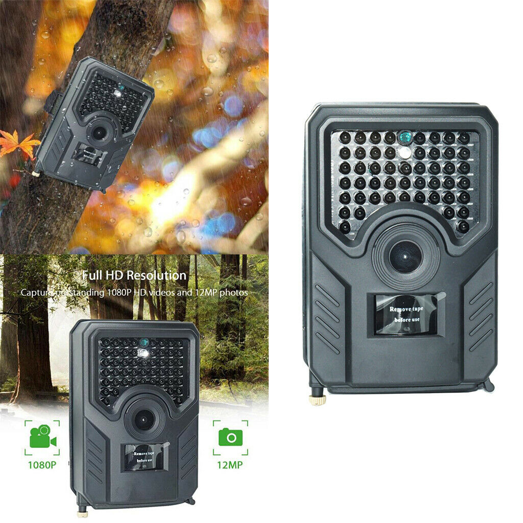 IP56 Hunting Trail Camera Wildlife Scouting PIR Auto Motion IR  Cut Cam