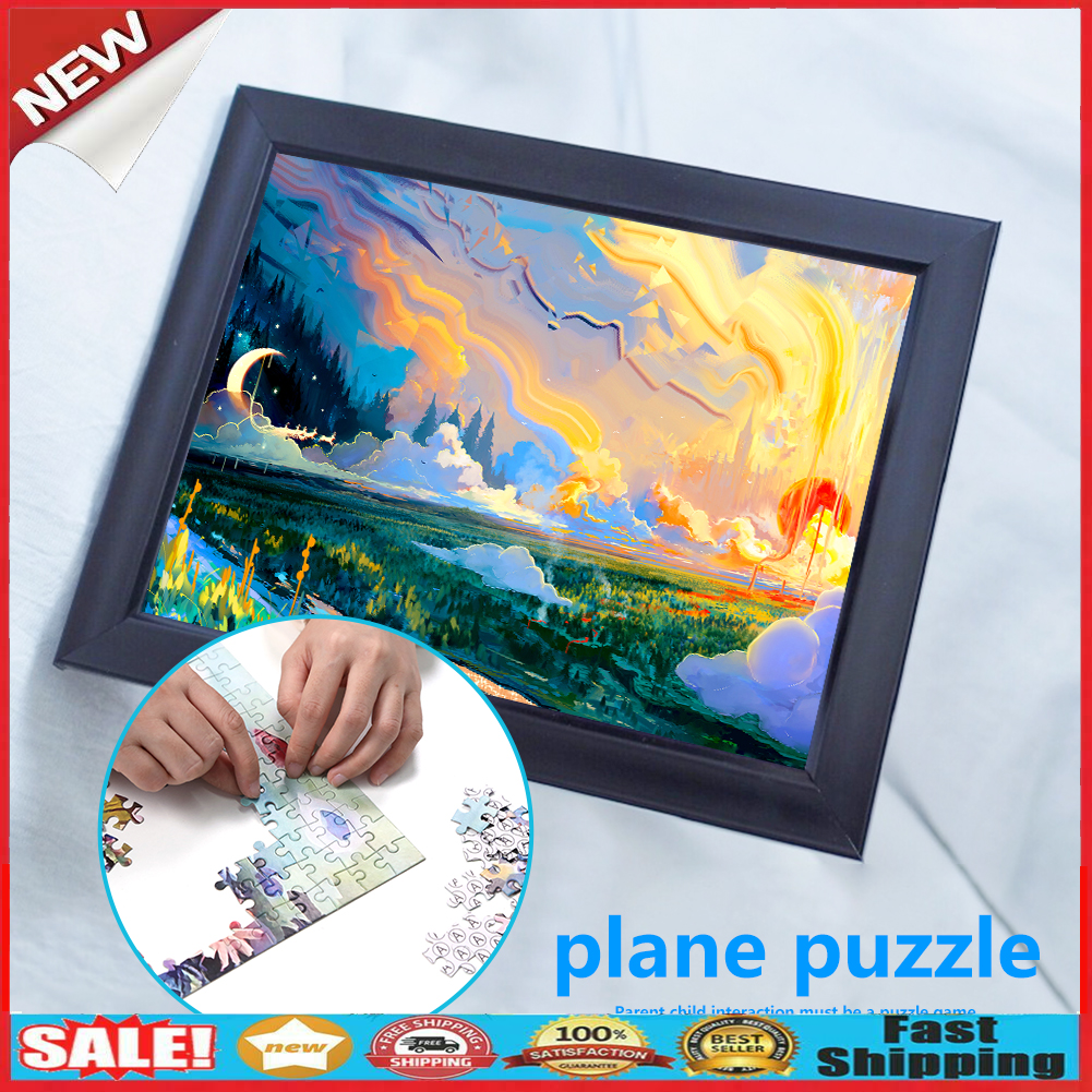 1000pcs DIY Picture Assembling Sun and Moon Jigsaw Puzzle Kids Adults Toys  @