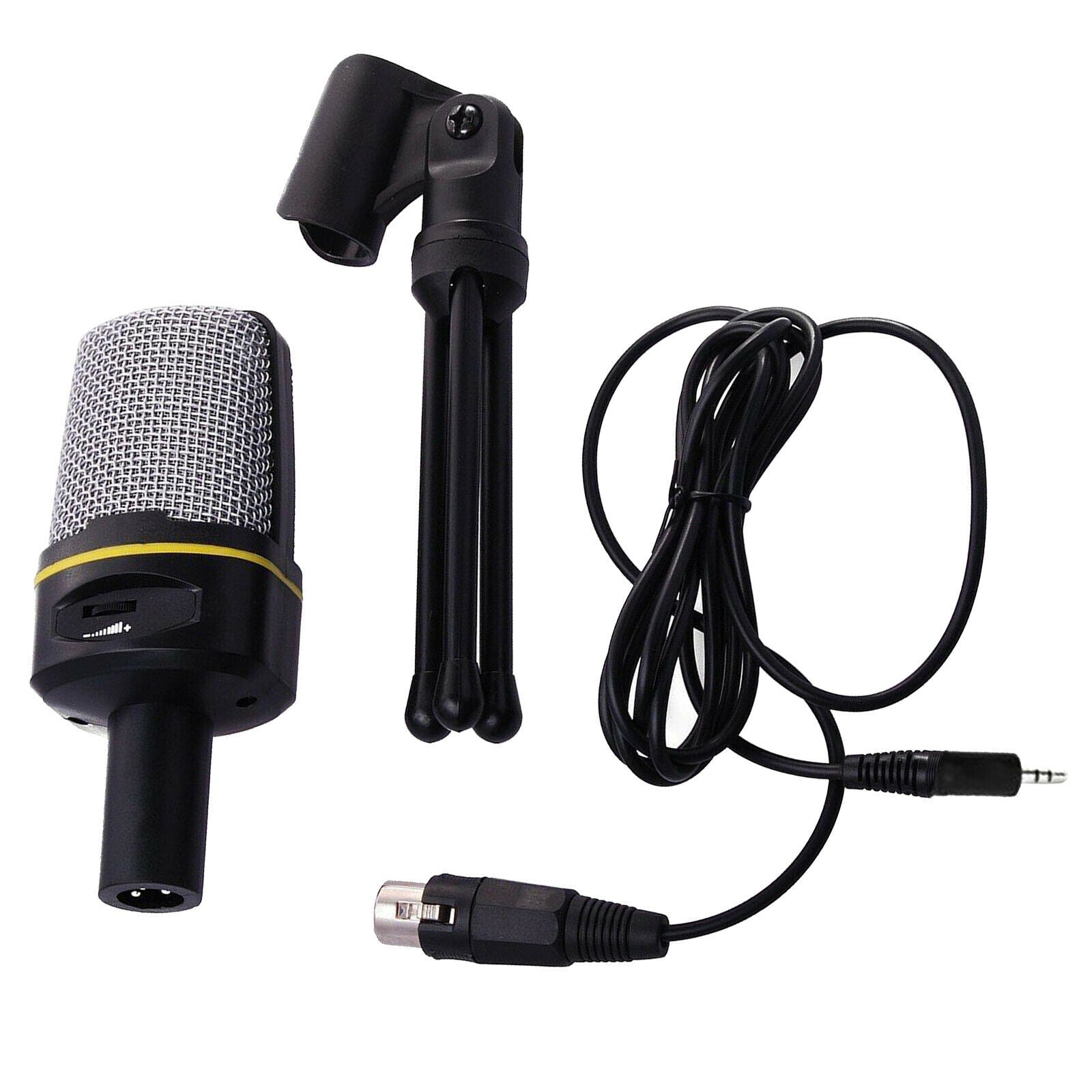 PC laptop microphone, Condenser microphones with tripod stand, Desktop Mic
