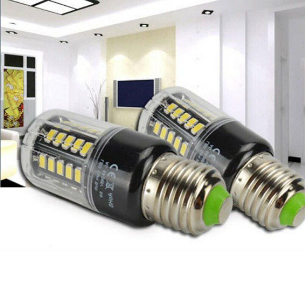 E27 Screw LED Corn Bulb Energy Saving Light Bulb AC 85-265V 15W_White