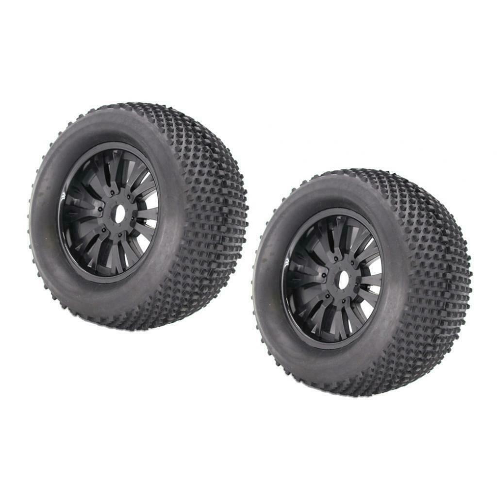 2x 1/8 Scale RC Car Monster Truck Tires Tires 17 Hex Wheel