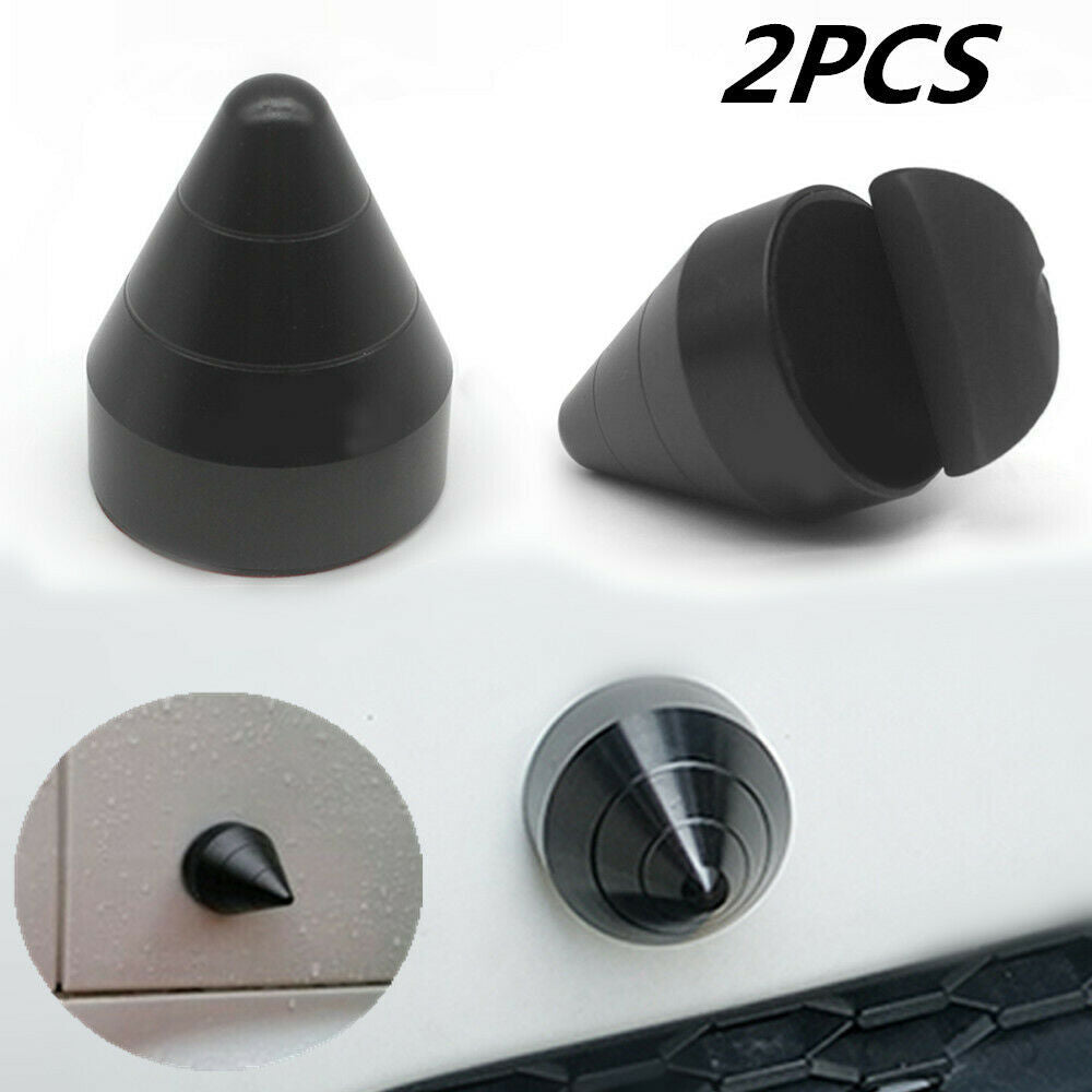 2X Universal Car SUV Rear Bumper Spike Guard Protector Anti Collision Nail Black