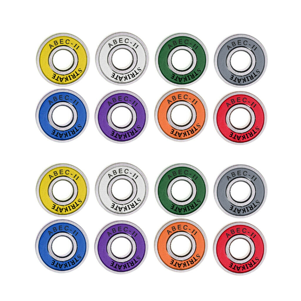 16Pcs Frictionless Abec 11 Skateboard Bearing Rolling Bearings Bearing