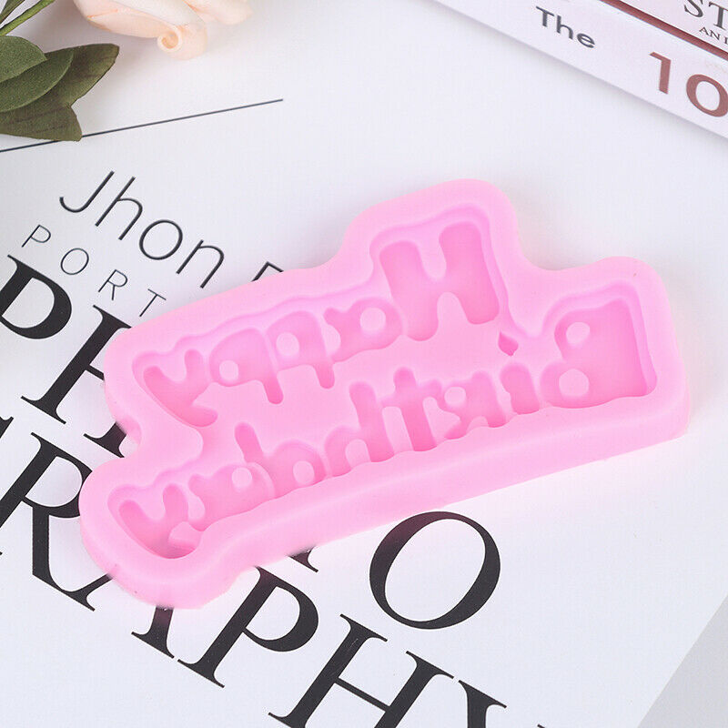 Happy Birthday Shape Silicone Mold Sugarcraft & Chocolate Moulds Cake DecorFCA