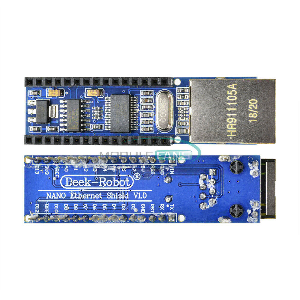 Ethernet Shield Module ENC28J60+USB Nano V3.0 Atmega328P 5V16M Board For Arduino