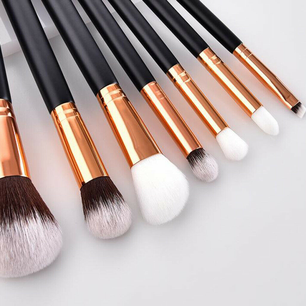 7 PCS Makeup Brushes Set Eyeshadow Cosmetics Eyebrow Blush Foundation Powder
