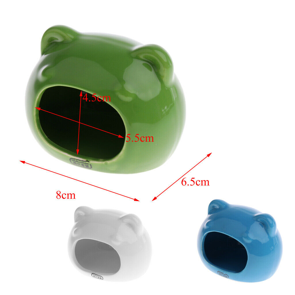 Hamster Bed Bear Shape Comfortable Sleeping Small Animal Pet House White #1