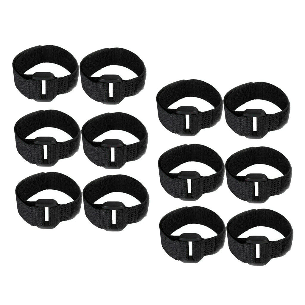 12pcs Rooster Collar Prevent Rooster from Screaming for Rooster Goose Black