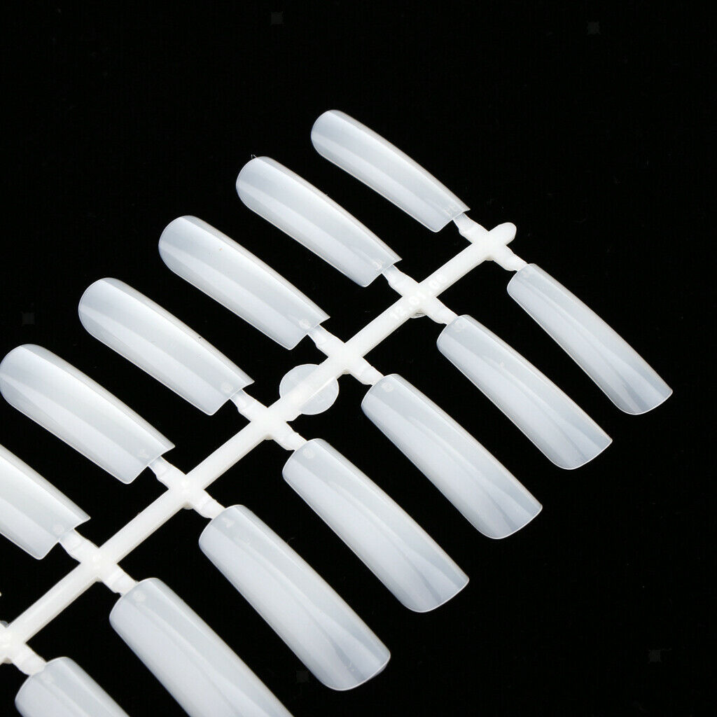False Nail Tips Pratice Stickers Display Nail Gel UV Polish Manicure Natural