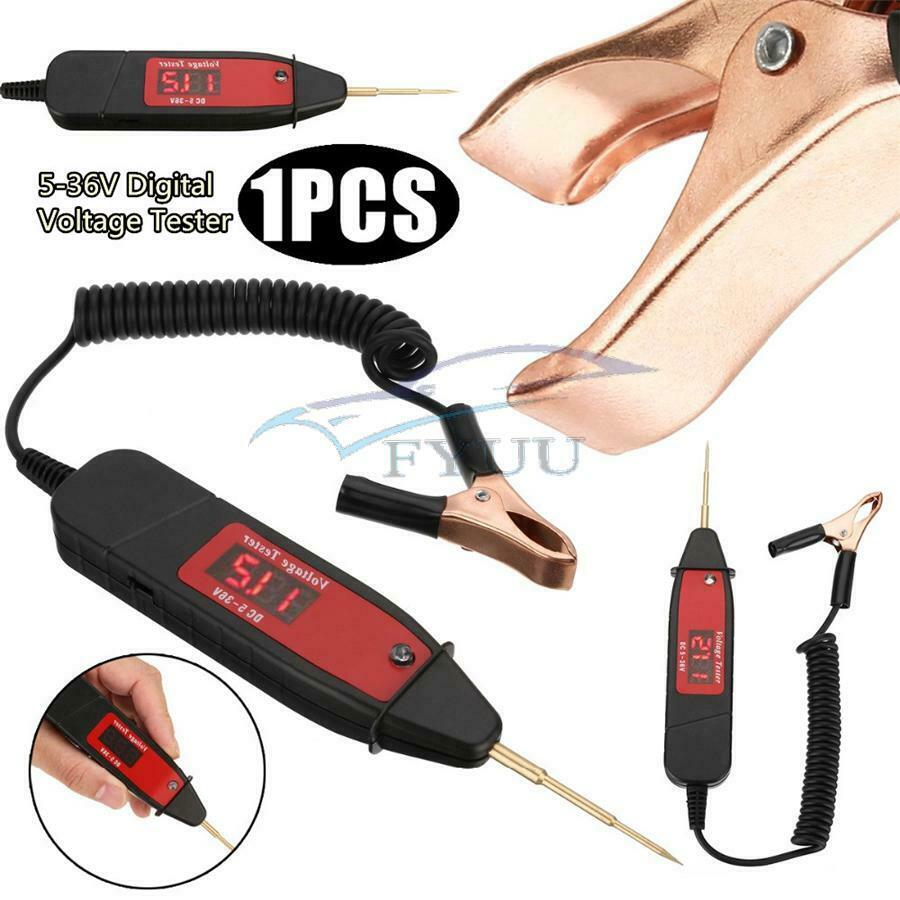 Car Electric Voltage Light Circuit Tester Light Test Pen Detector Probe 5-36V