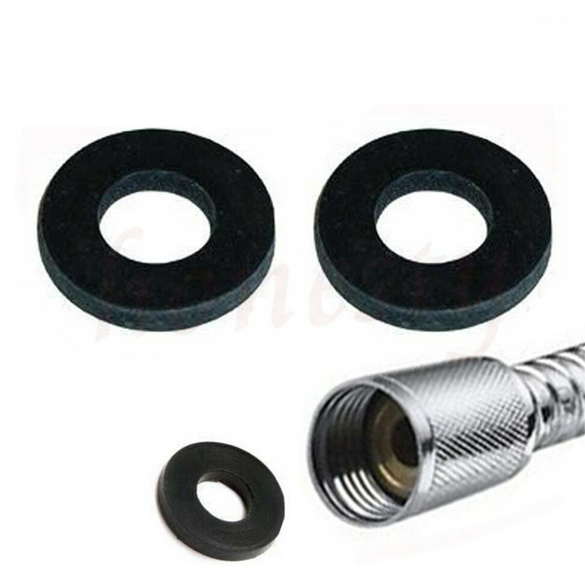 100pcs Hose Pipe Tube 1/2" Connector Washer Bath Shower Head Inlet Seal Ring