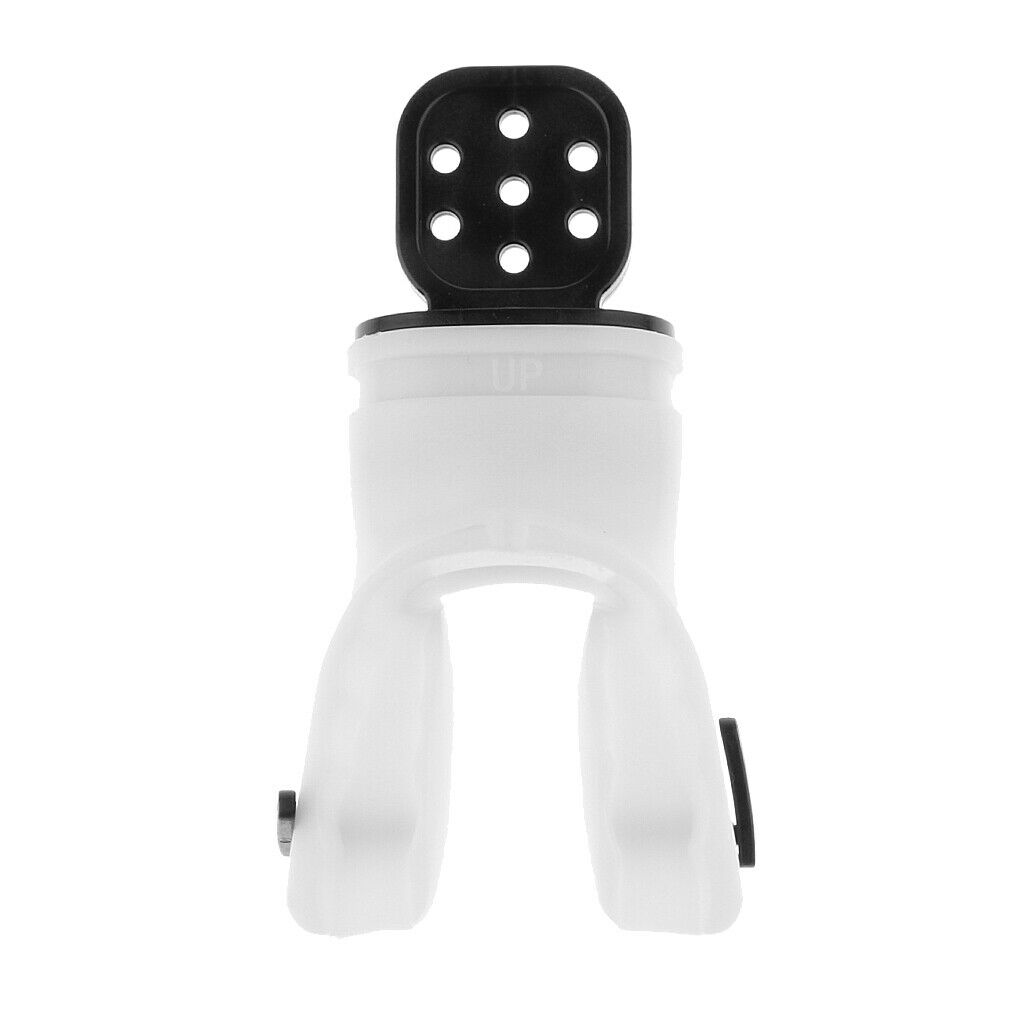 2 Silicone Diving Snorkel Regulator Bite Valve Mouthpiece White / Yellow