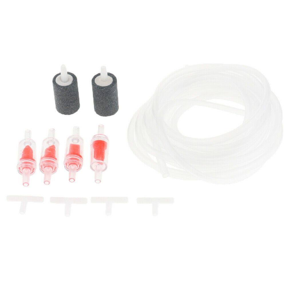 4m 3x Airline Tube+6x Air Stone +12 X Non-return