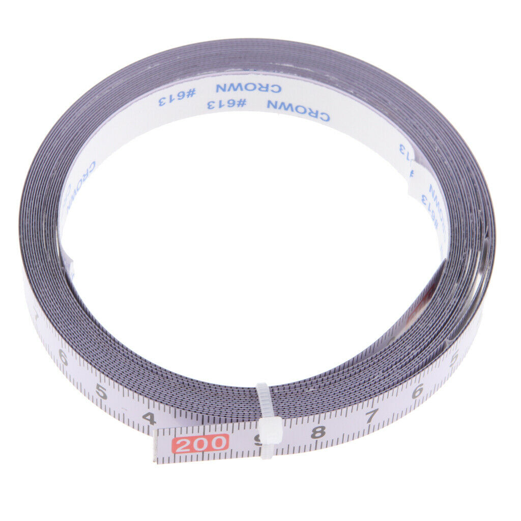 Set of 3 Miter Saw Track Tape Self Adhesive Ruler 1M-0-1M, 0-100CM, 2M-0-2M