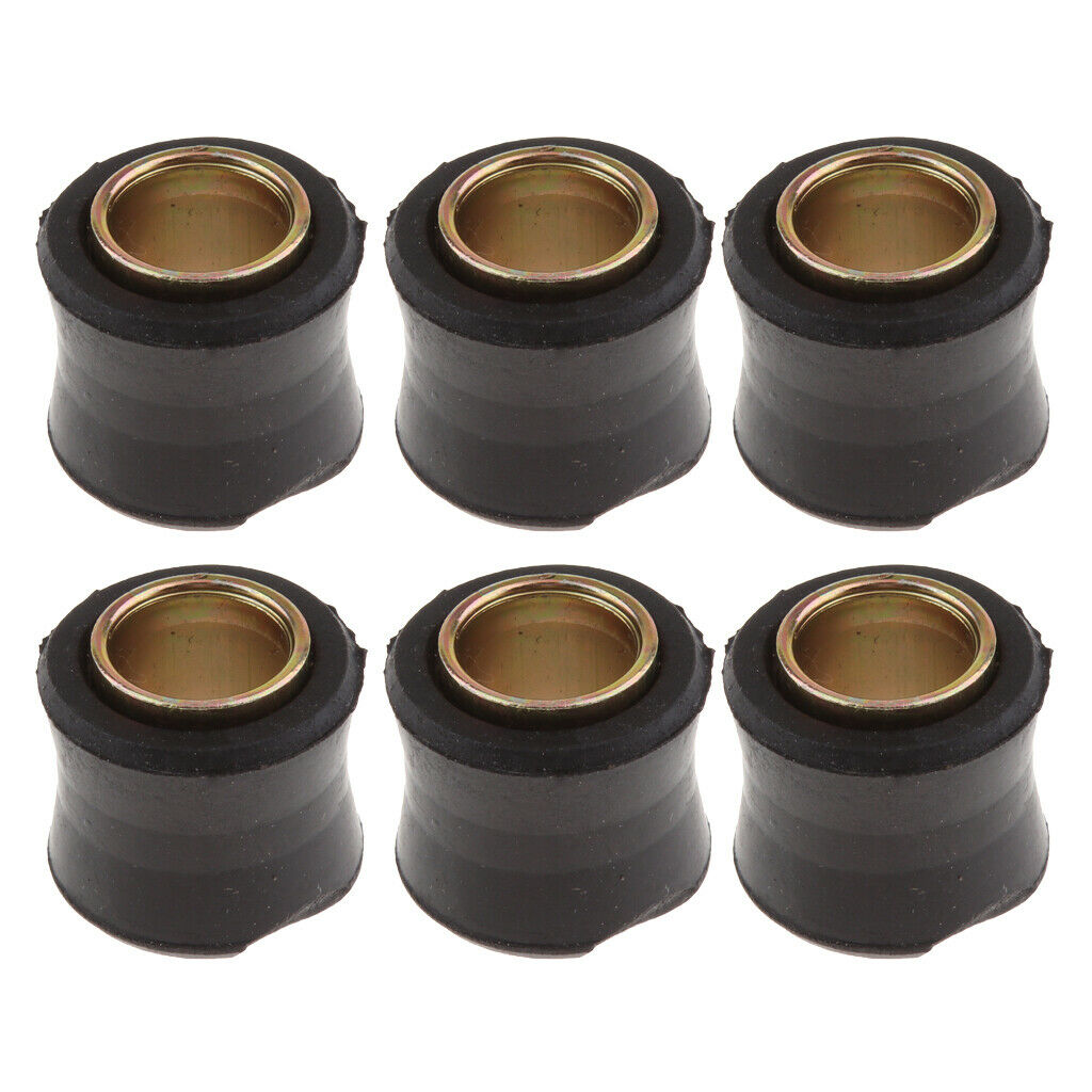 6x Rubber Motor Shock Absorber Rear Bush for Padel Motorbike Replacing Parts