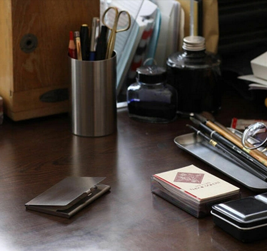 Metal Stainless Steel Pocket Business Name Credit ID Card Case Box Holder