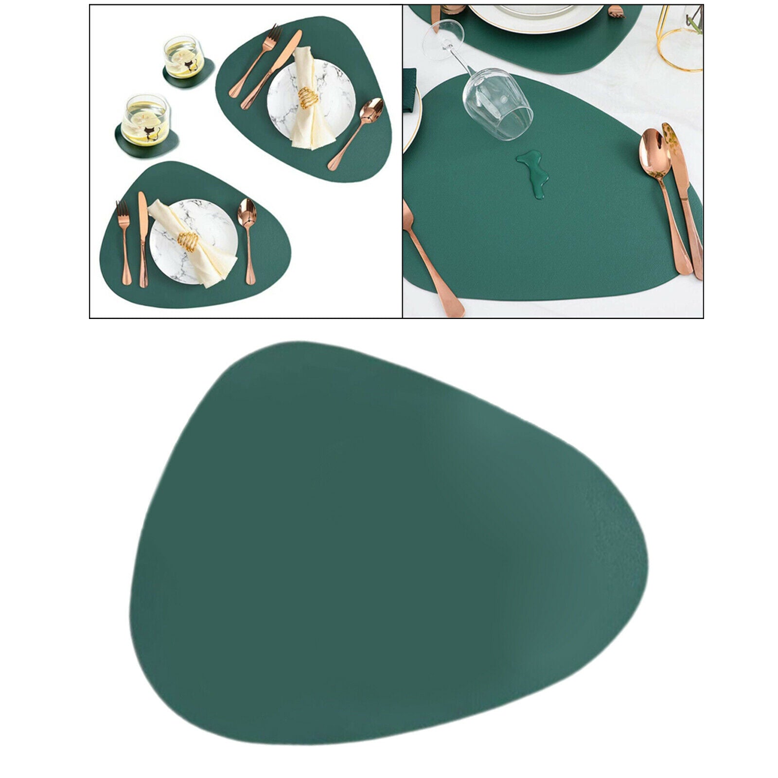 Leather Placemat Household Heat Insulation Pad Table Mat Waterproof Oilproof