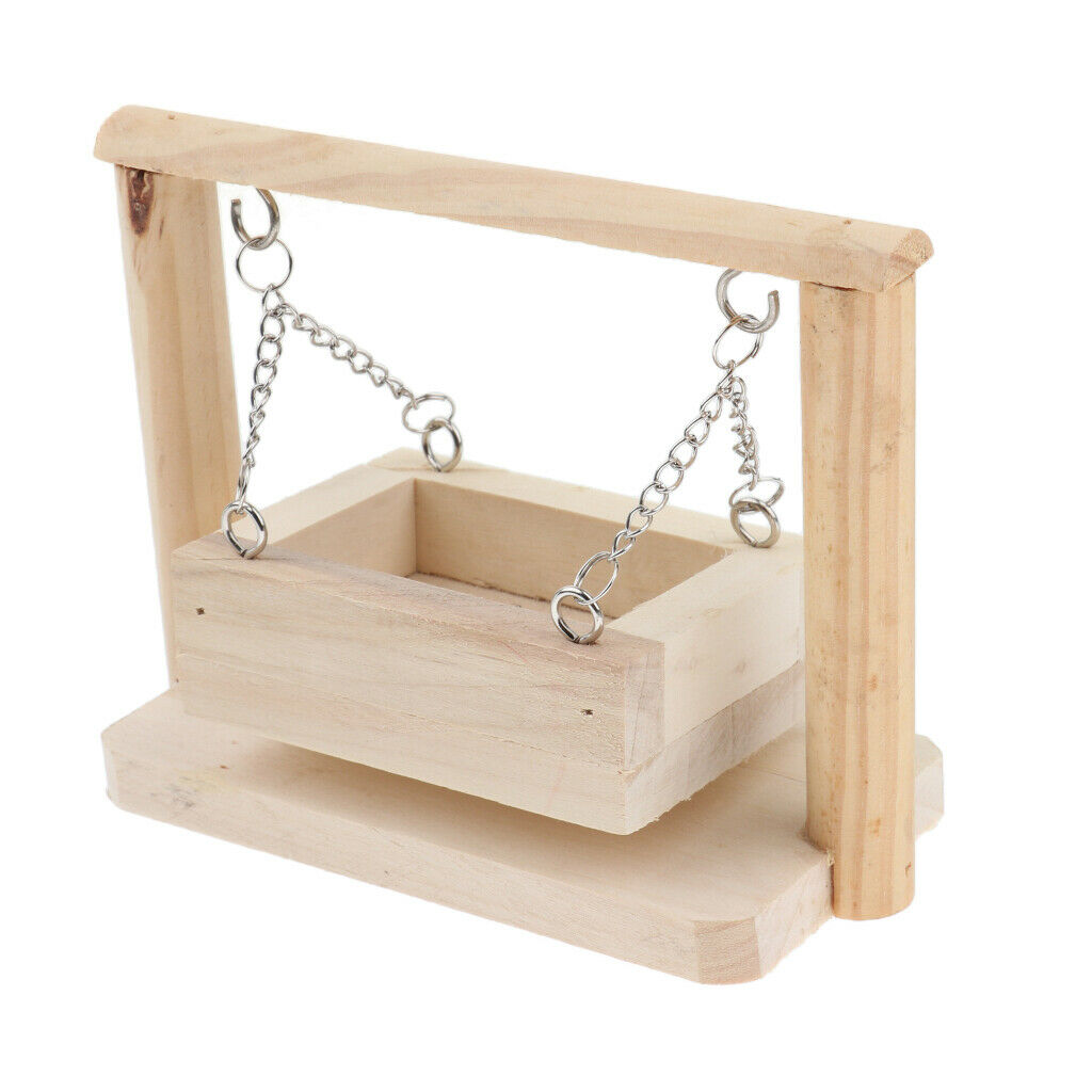 Wooden Platform Hamster Swing for Mouse Chinchilla Gerbil Hamster Kits for Small