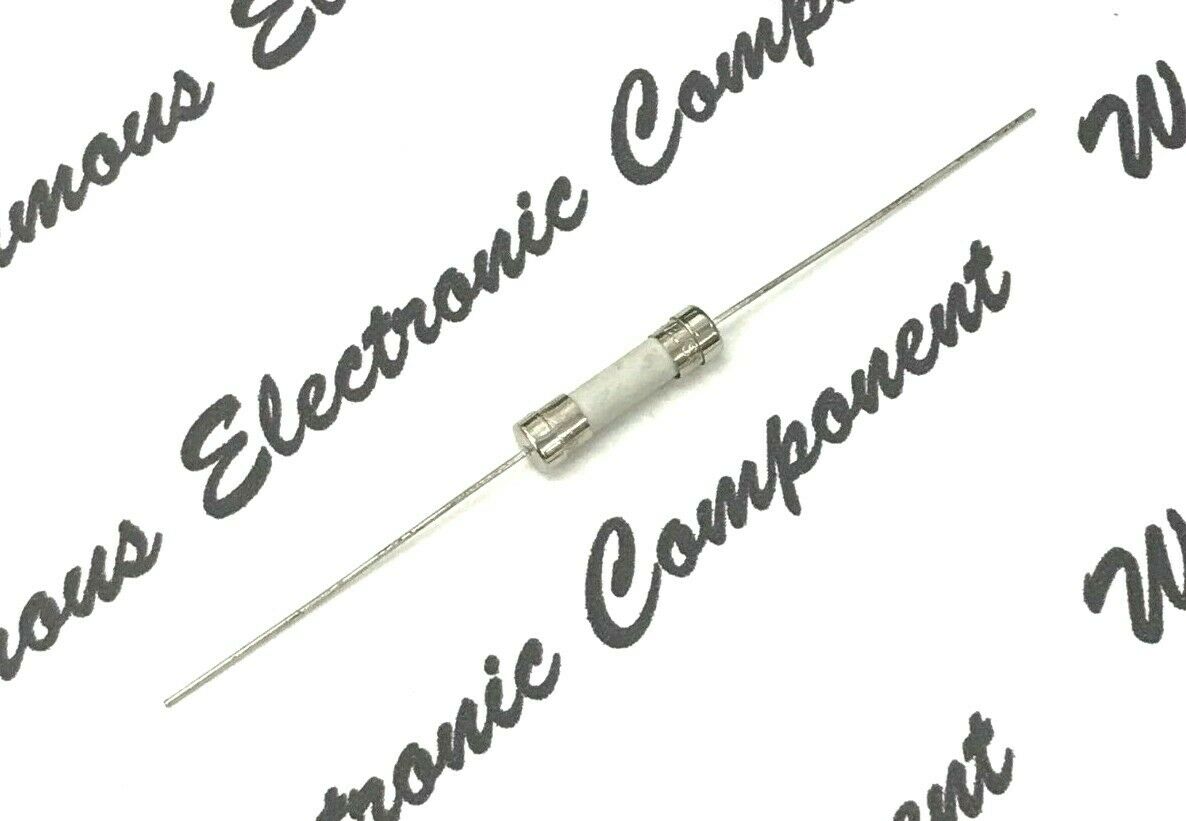 2pcs - BUSSMANN  (F) 6.3A 250V (6,3A) 5x20mm - Pigtail Ceramic Fuse