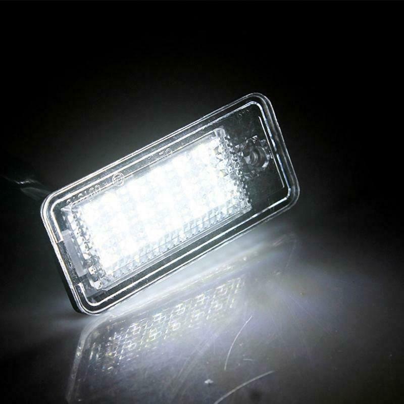 2pcs 18 LED 6500K License Number Plate Light Lamp For A3 S3 A4 S4 A6 C6 A8 S8 Q7
