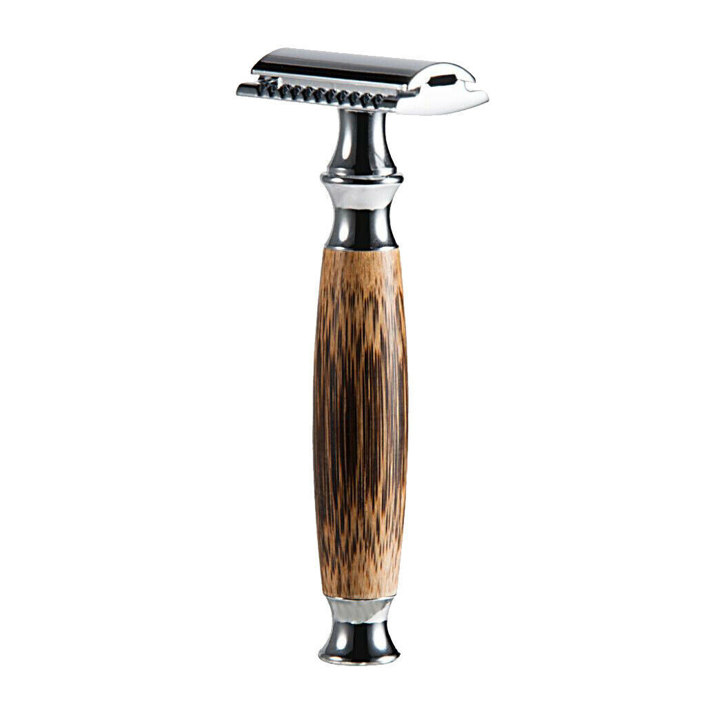Bamboo Handle Manual Double Edge Shaving Safety Razors Shaver Daily Shaving