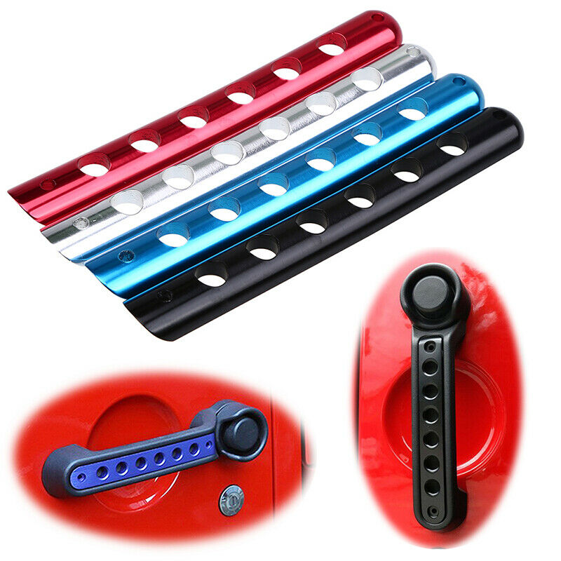 3Pcs Door Side Handle Grab Trim Inserts Cover for Jeep Wrangler JK 2007-2017