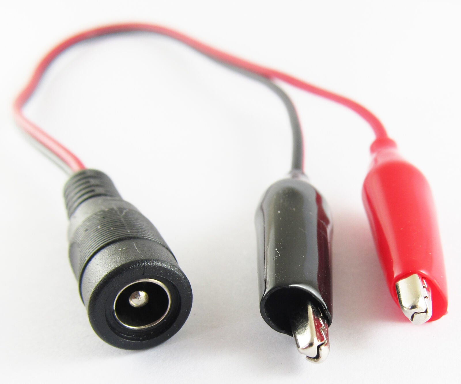 10set Medium Alligator Clip to 2.1x5.5mm DC Jack Female DC Power Cable 30cm/1FT