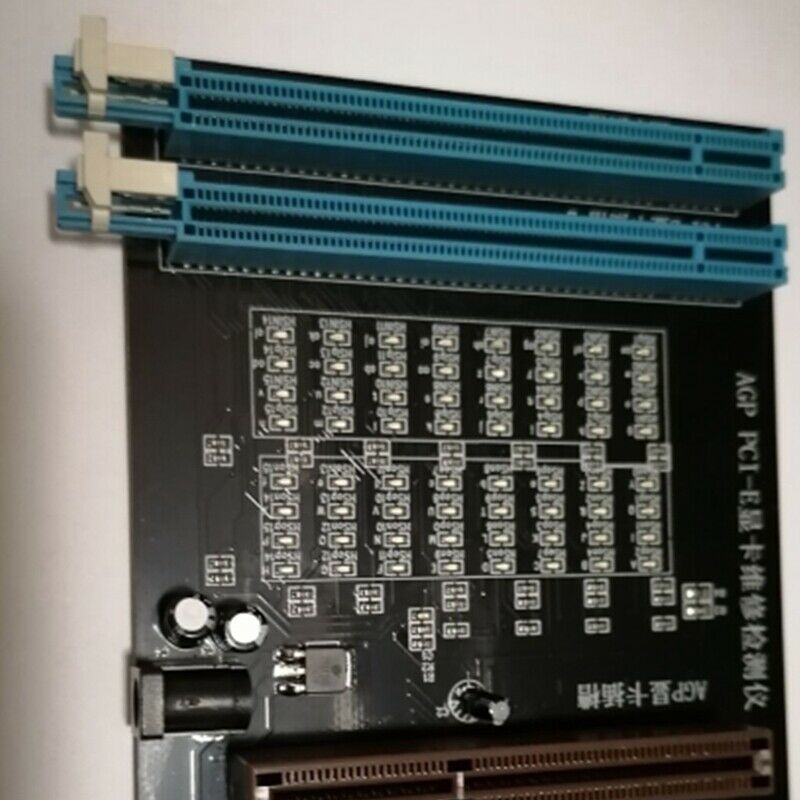 PC AGP PCI-E X16 Dual-Purpose Socket Tester Display image Video Card Checker TZ4