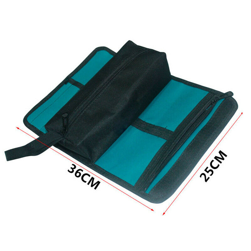 Roll Organizer Bag Car Home Tool Slot Screwdriver Carry Case Pouch Reels Pocket