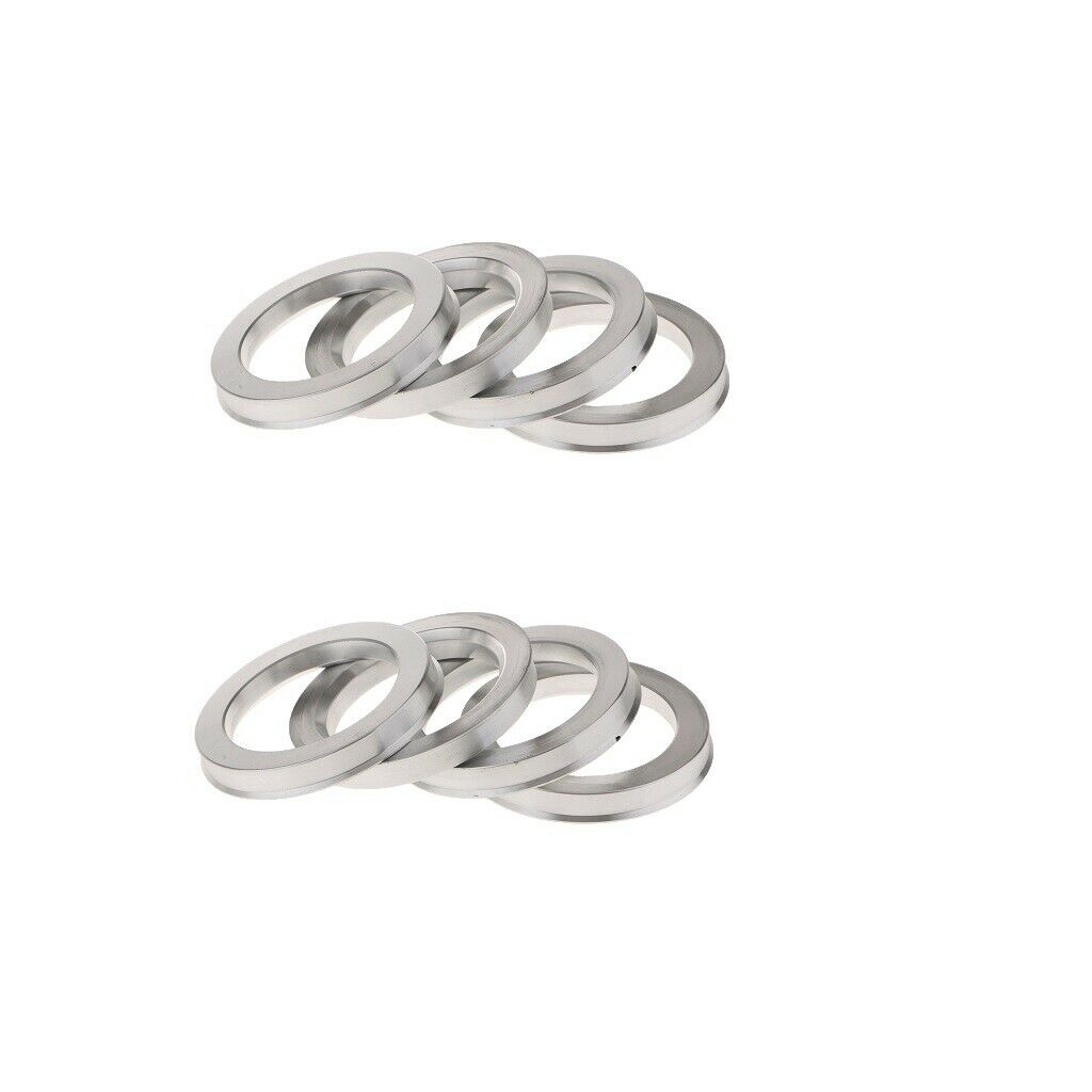8 Pieces Heavy Duty Aluminum Alloy Spigot Rings Wheel Hub Centric Rings