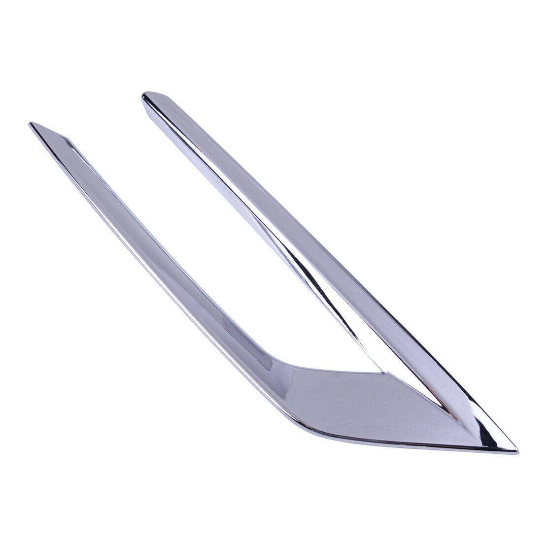 2x Chrome Front Bumper Fog Tail Light Cover Trim Fit for Volvo XC60 2018 Atn