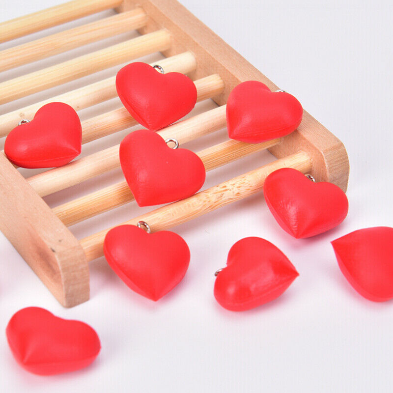 10pcs/lot Heart Charms Pendant DIY Earrings Bracelet Findings Jewelry MakingJ DD