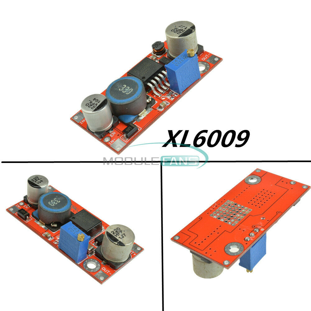 5PCS DC Step up XL6009 Boost Power Converter Module Replace LM2577 Adjustable