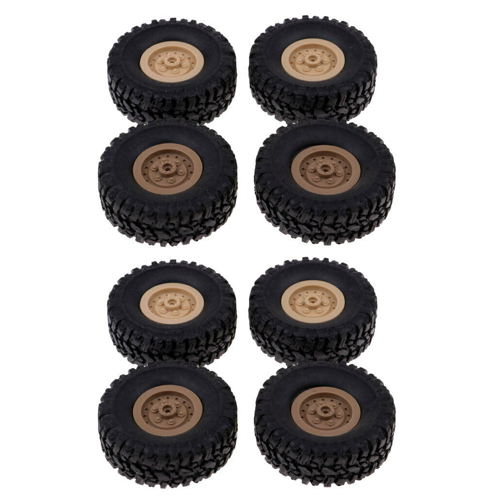 8pcs rubber wheel tires for rc 1/16 crawler car wpl b14 b16 b24 c14 c24