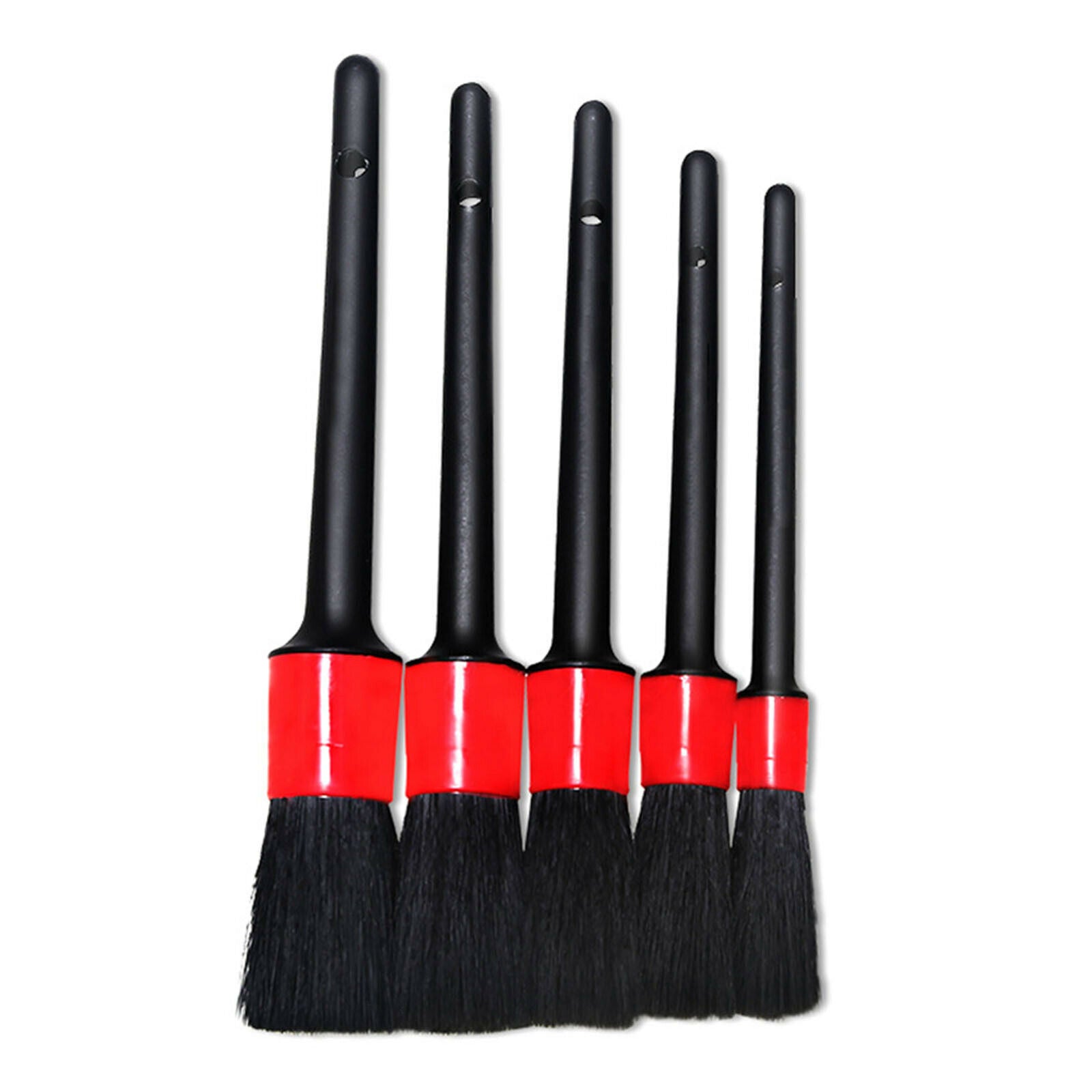 4x Car Automotive Detail Brushes Interior Detailing Brush Tool Set 5Pcs Set