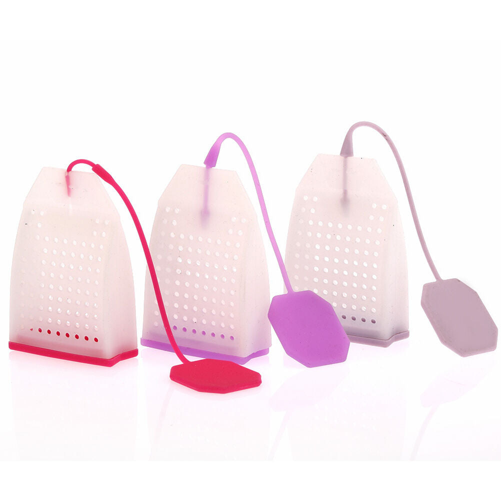 Bag Style Silicone Tea Strainer Herbal Spice Infuser Filter Diffuser Kitc.l8