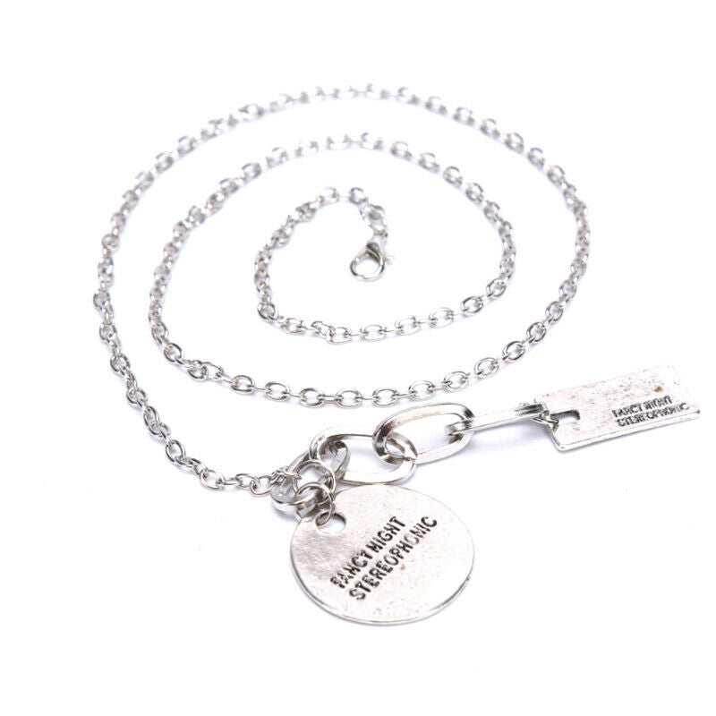 Punk Gothic Women Girls Round Metal Lock Pendant Chain Necklace Jewelry Gi Ws.DD